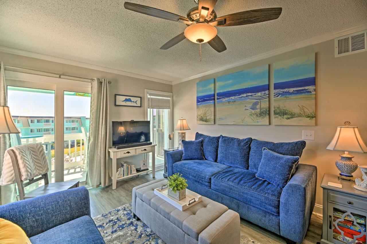 Walk To Beach Ocean-View Atlantic Beach Condo! Esterno foto